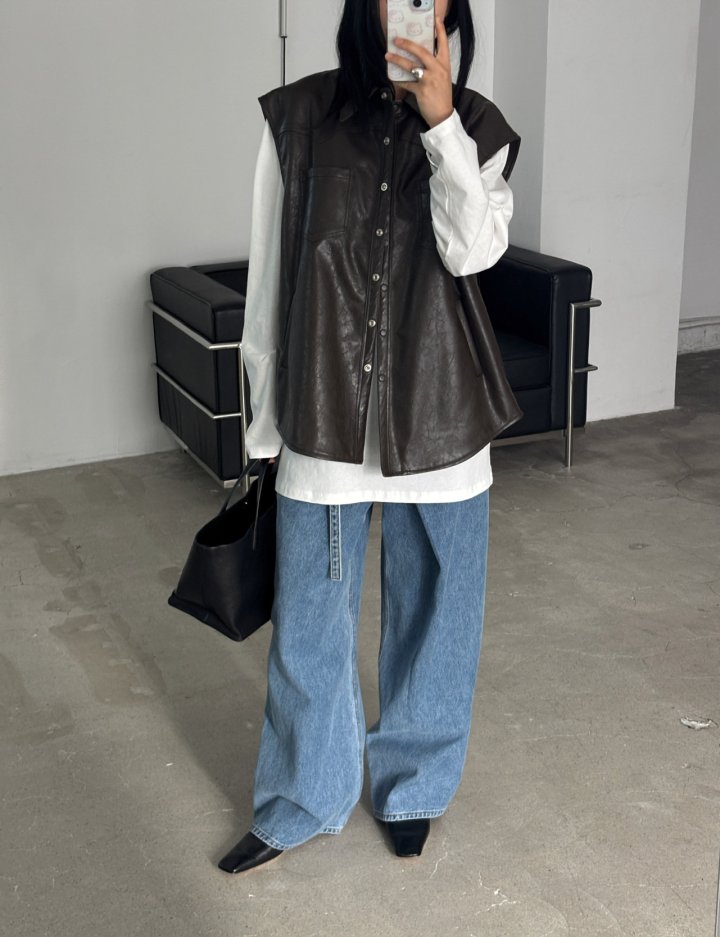 Jade Market - Korean Women Fashion - #momslook - Riva Pocket Vest - 9