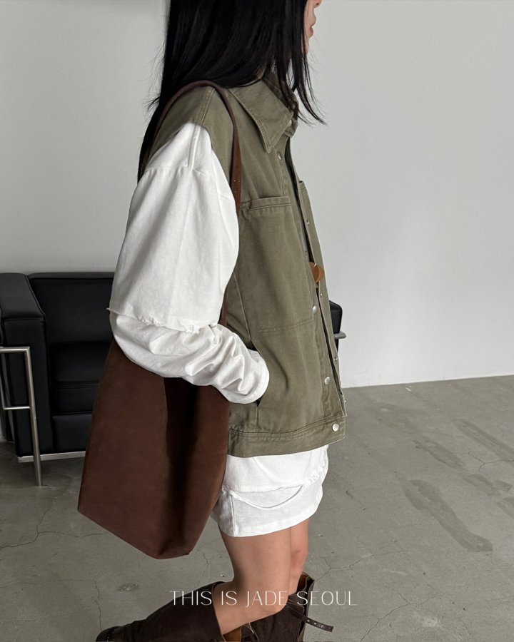 Jade Market - Korean Women Fashion - #romanticstyle - Muse Washing Vest - 8