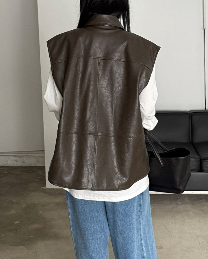 Jade Market - Korean Women Fashion - #romanticstyle - Riva Pocket Vest - 3
