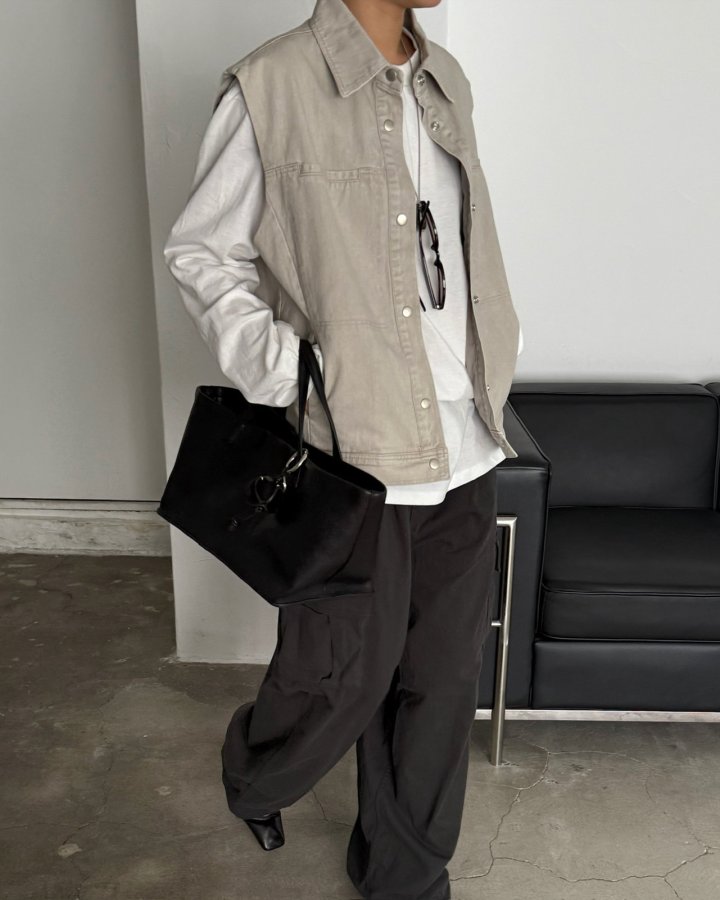 Jade Market - Korean Women Fashion - #shopsmall - Muse Washing Vest - 9