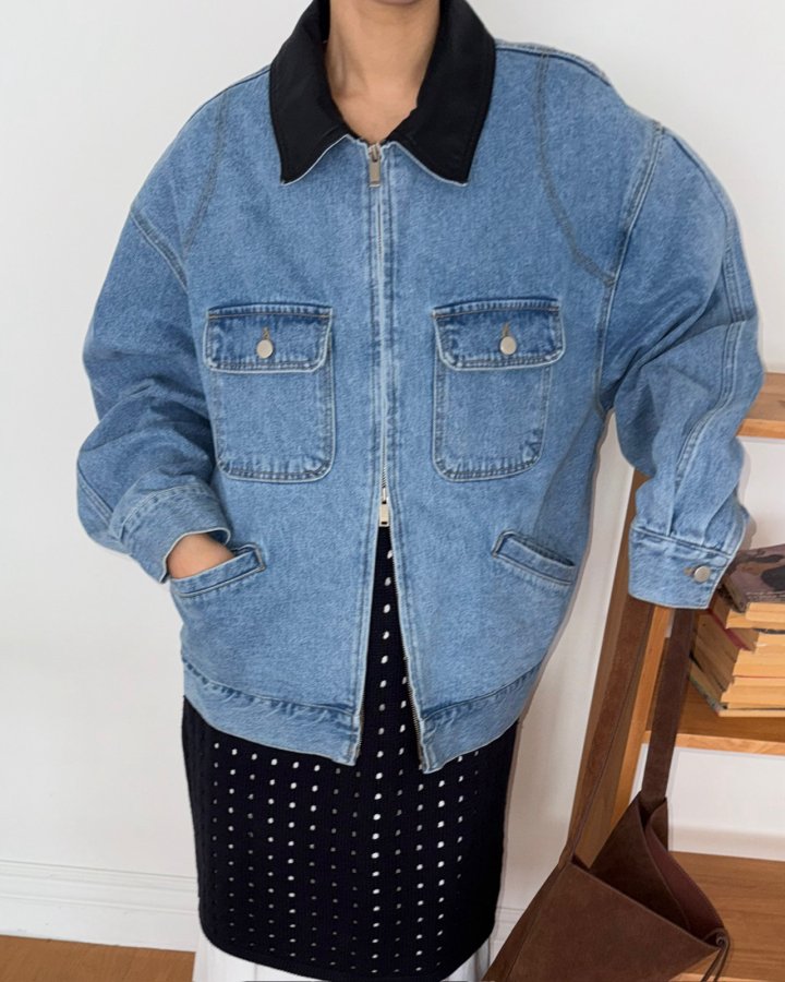 Jade Market - Korean Women Fashion - #thatsdarling - Denim Mood Jacket - 11
