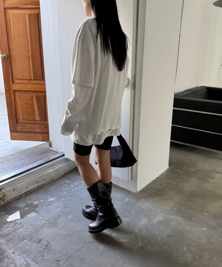 Jade Market - Korean Women Fashion - #womensfashion - Layerd Bean Top Set - 3