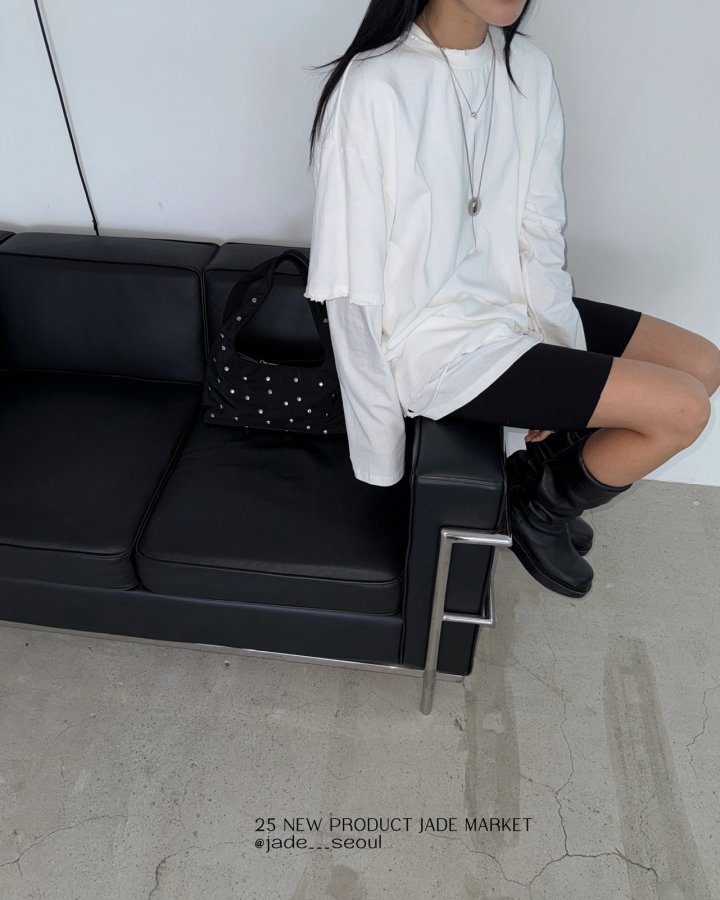 Jade Market - Korean Women Fashion - #womensfashion - Layerd Bean Top Set - 5