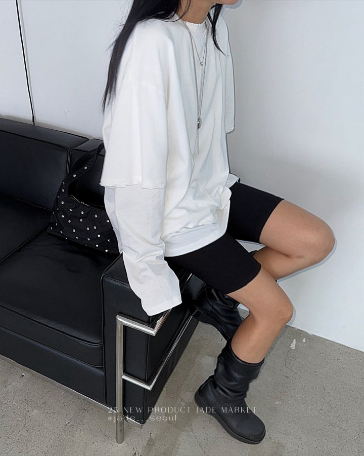 Jade Market - Korean Women Fashion - #womensfashion - Layerd Bean Top Set - 9