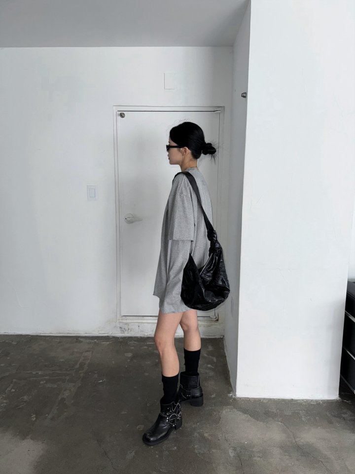 Jade Market - Korean Women Fashion - #womensfashion - Layerd Bean Top Set - 2