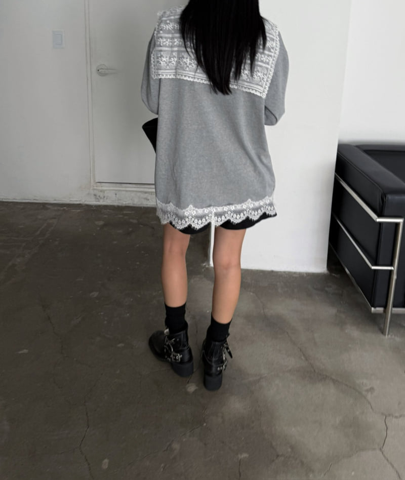 Jade Market - Korean Women Fashion - #womensfashion - Motive Collar Tee - 9