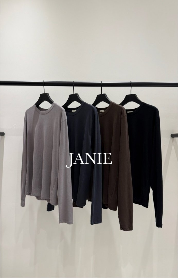 Janie - Korean Women Fashion - #momslook - Cotton Easy Tee - 3