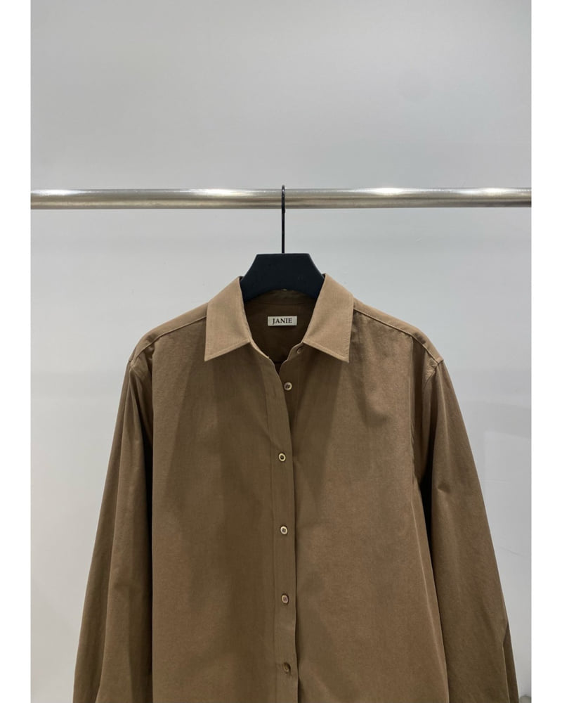 Janie - Korean Women Fashion - #momslook - Brownie Shirt - 3