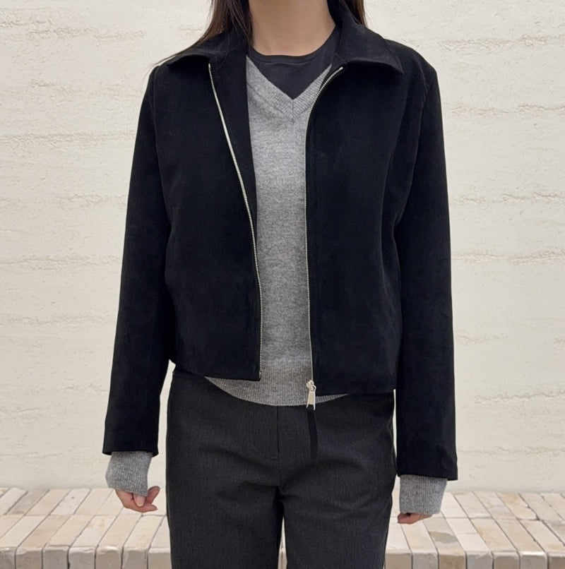 Janie - Korean Women Fashion - #momslook - Vitesse Suede Jacket - 2