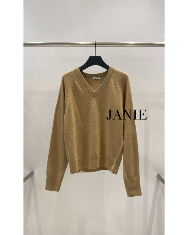 Janie - Korean Women Fashion - #momslook - Essential V Neck Knit - 2