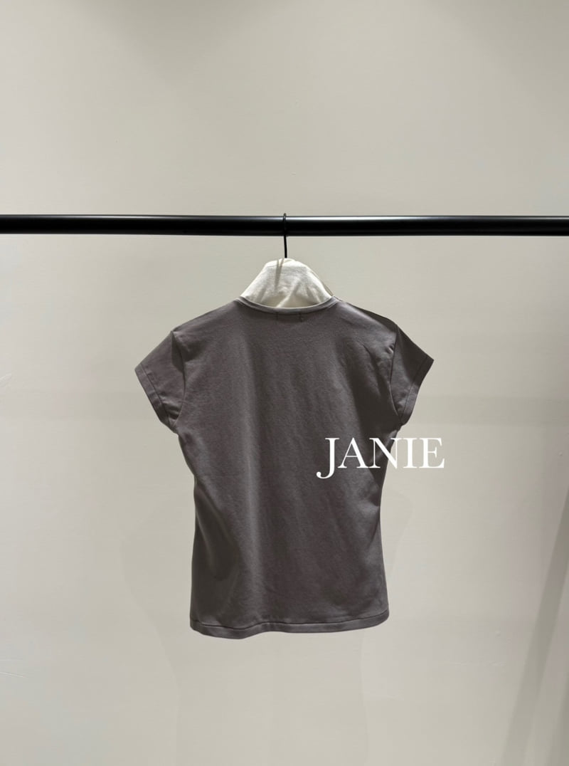 Janie - Korean Women Fashion - #momslook - Hydrogen Span Tee - 4