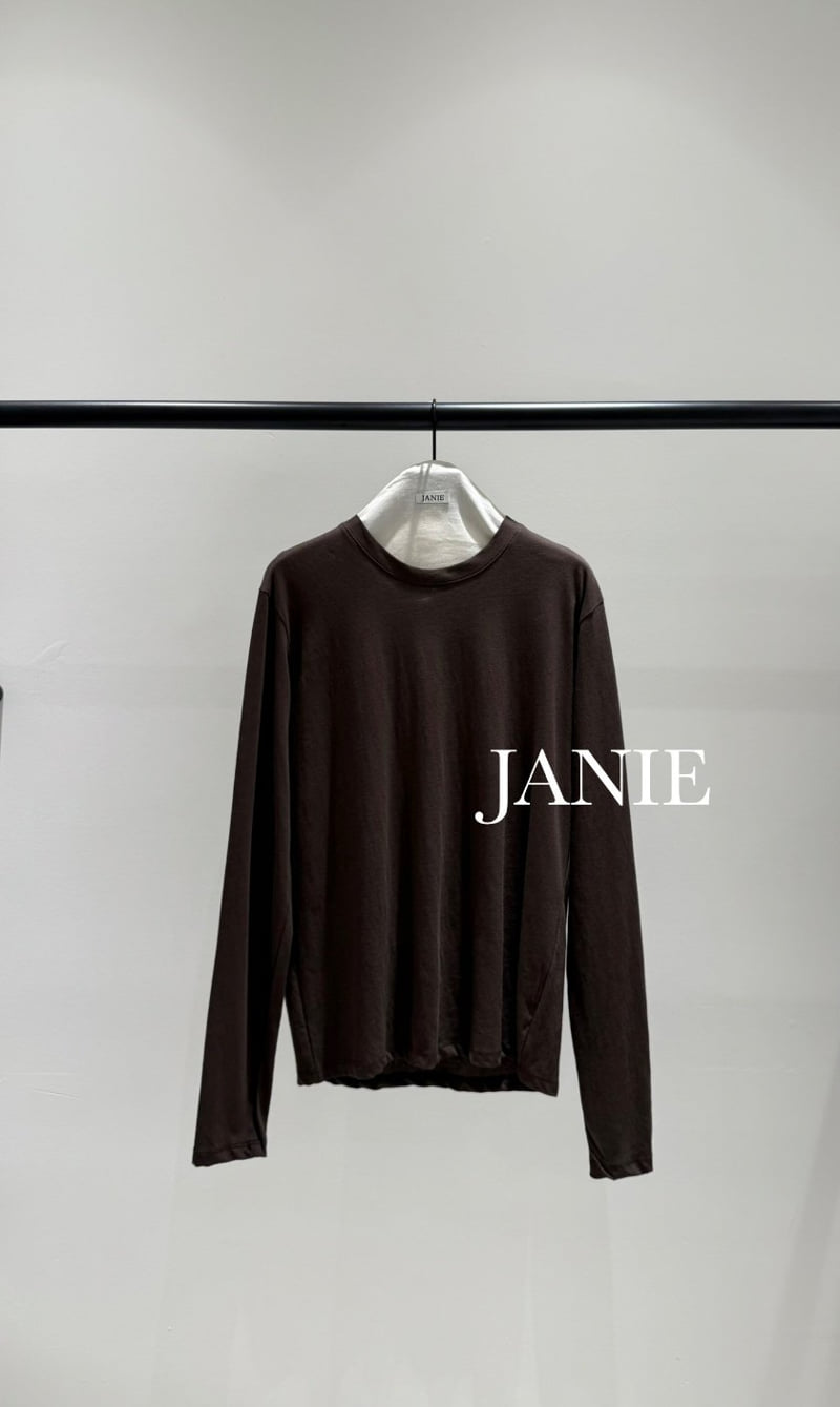 Janie - Korean Women Fashion - #momslook - Cotton Easy Tee - 4