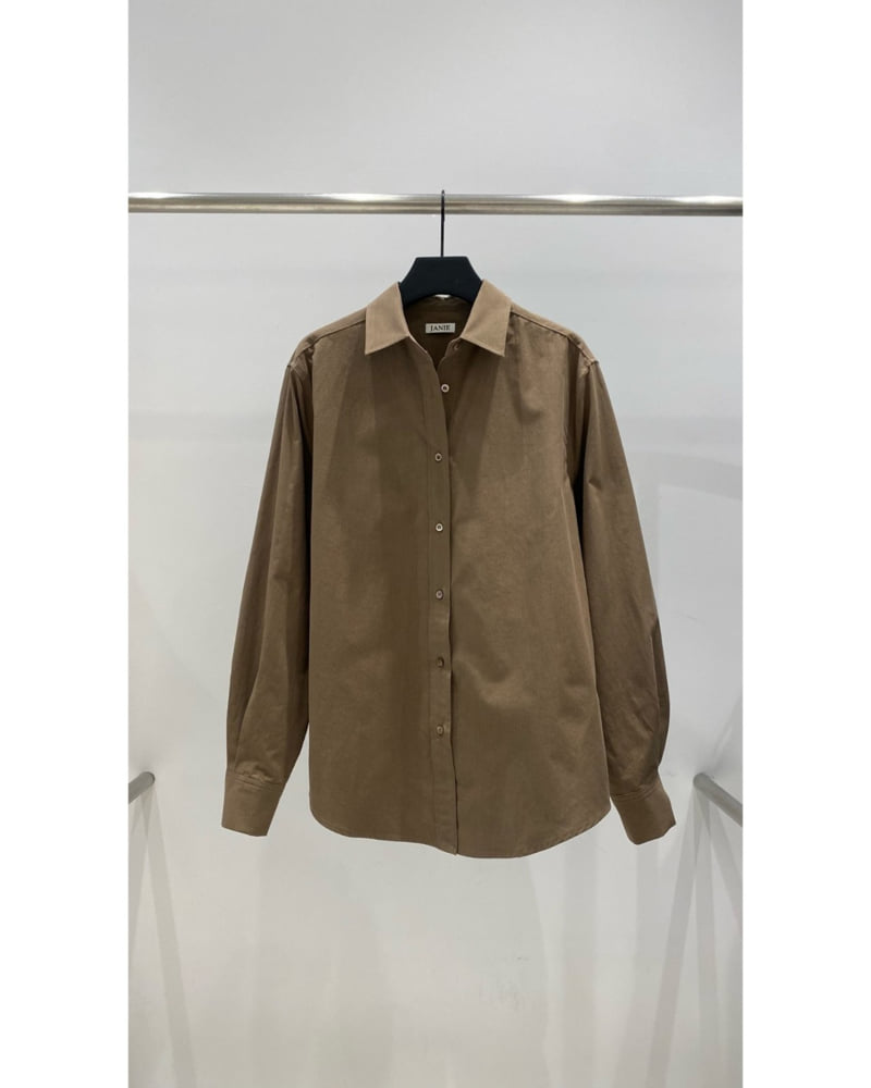Janie - Korean Women Fashion - #womensfashion - Brownie Shirt - 2