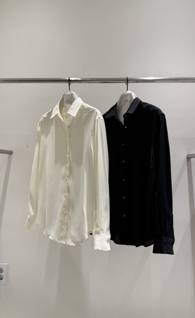 Janie - Korean Women Fashion - #momslook - Silk Blouse - 4