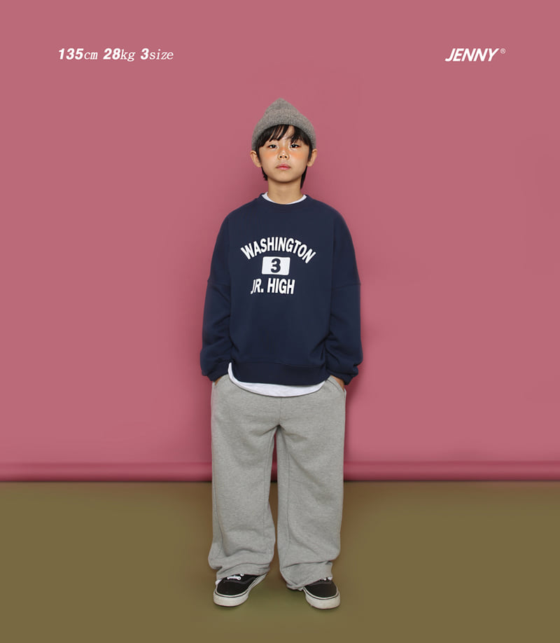 Jenny Basic - Korean Children Fashion - #childofig - White Washington Sweatshirt - 6