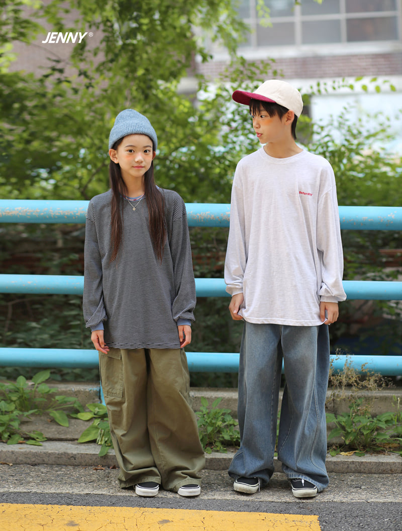 Jenny Basic - Korean Children Fashion - #childrensboutique - 2507 Side Pleated Denim Pants - 8
