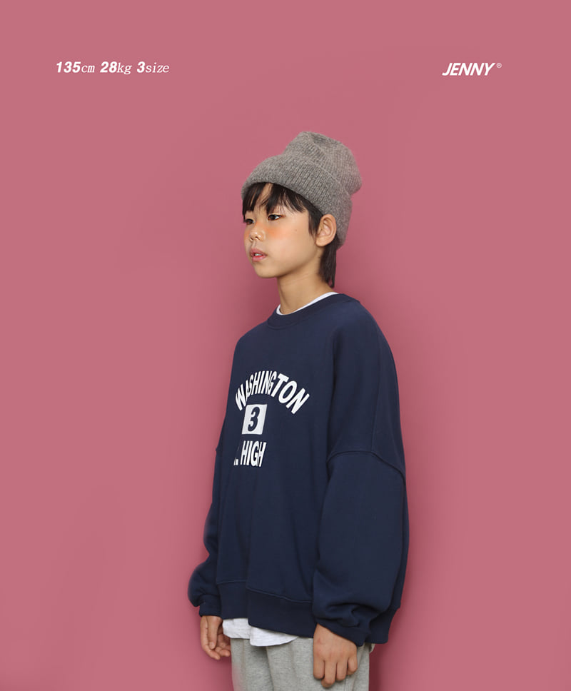 Jenny Basic - Korean Children Fashion - #childrensboutique - White Washington Sweatshirt - 7