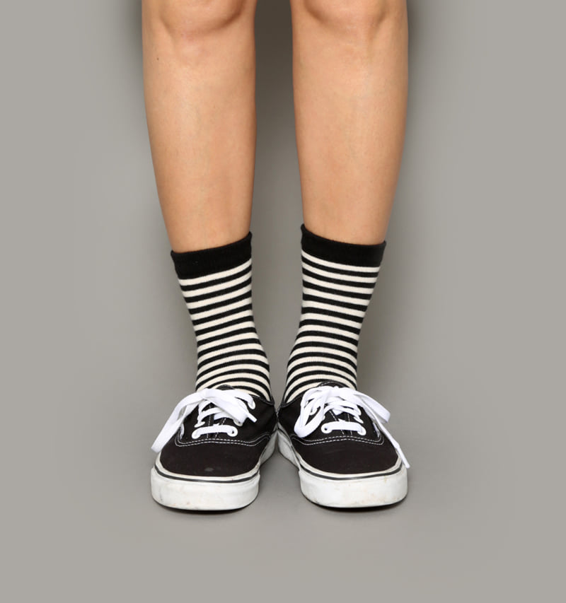 Jenny Basic - Korean Children Fashion - #childrensboutique - Striped Socks - 4