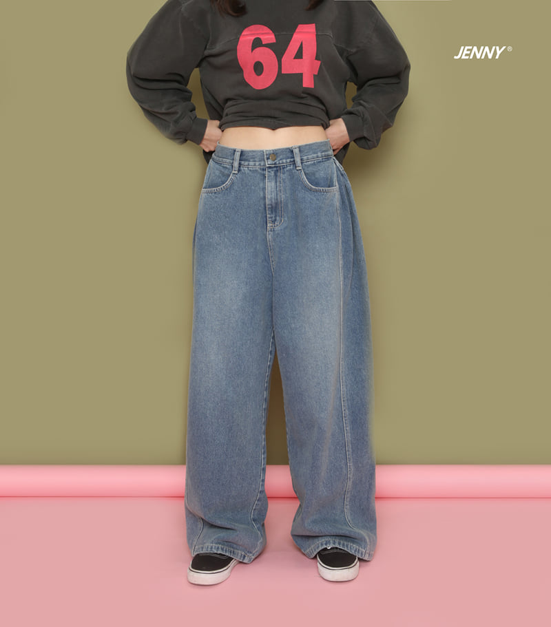 Jenny Basic - Korean Children Fashion - #discoveringself - 2507 Side Pleated Denim Pants - 10