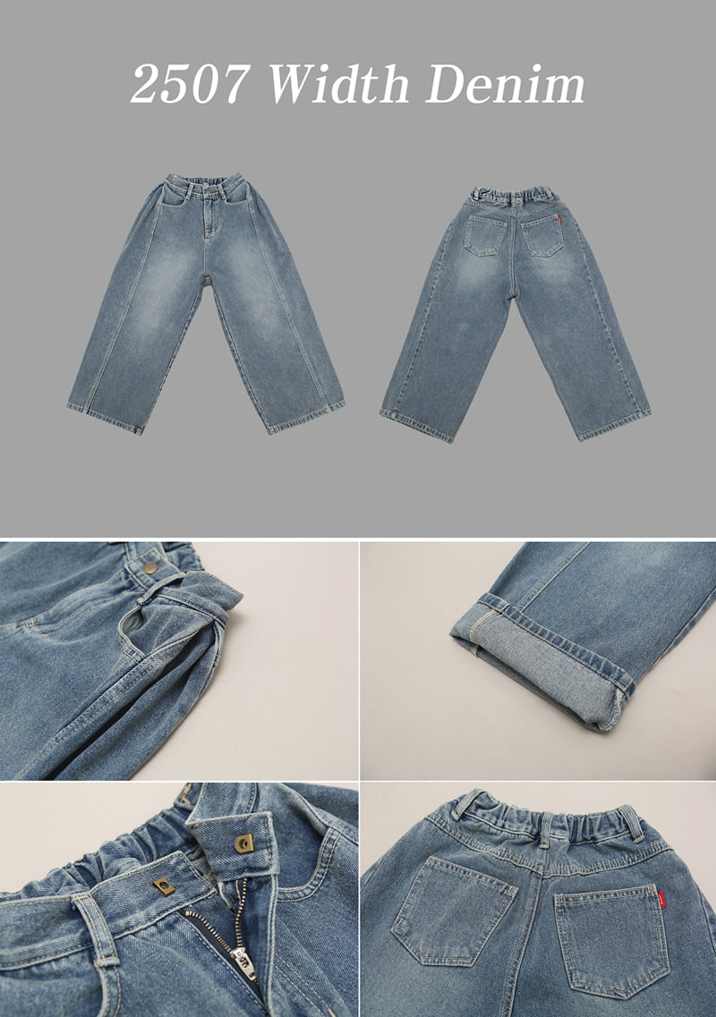 Jenny Basic - Korean Children Fashion - #fashionkids - 2507 Side Pleated Denim Pants - 11