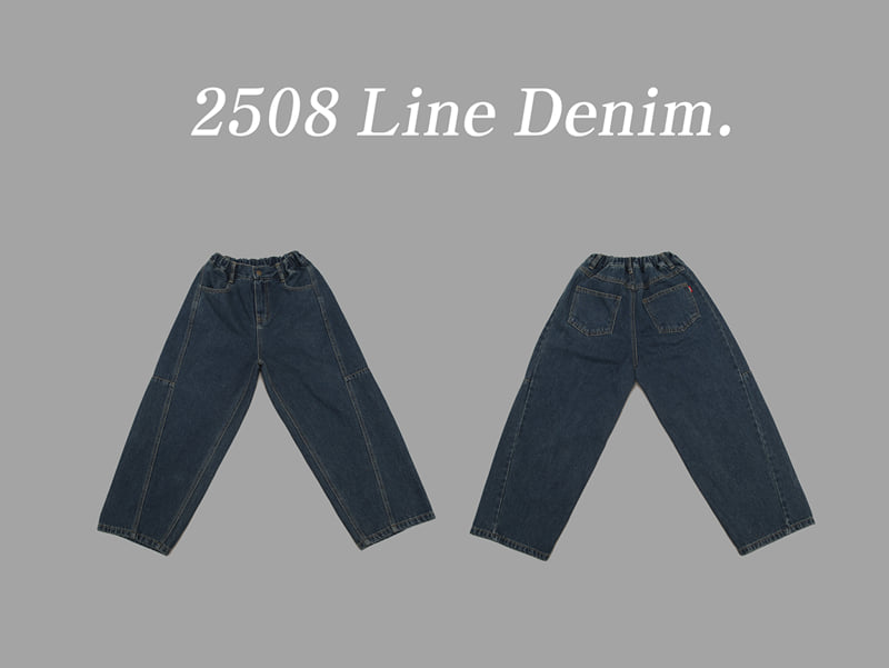 Jenny Basic - Korean Children Fashion - #kidsshorts - 2508 Line Denim Pants - 10