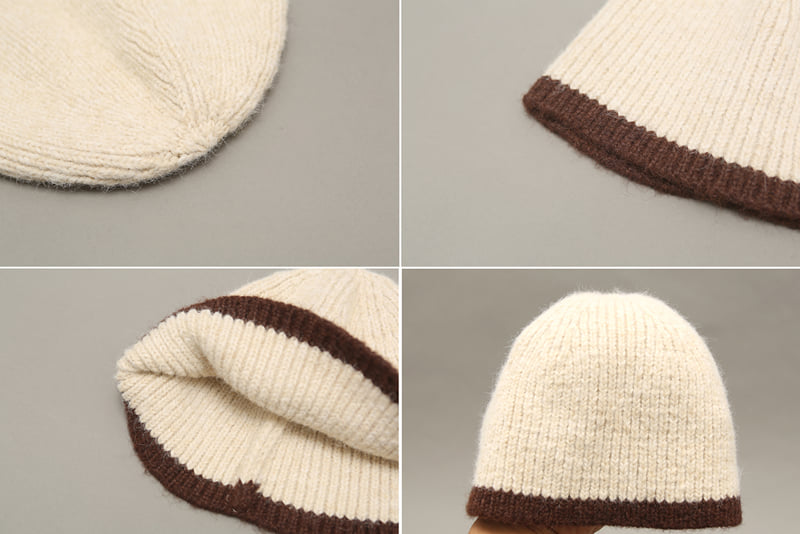 Jenny Basic - Korean Children Fashion - #kidsstore - Line Wool Beanie - 12