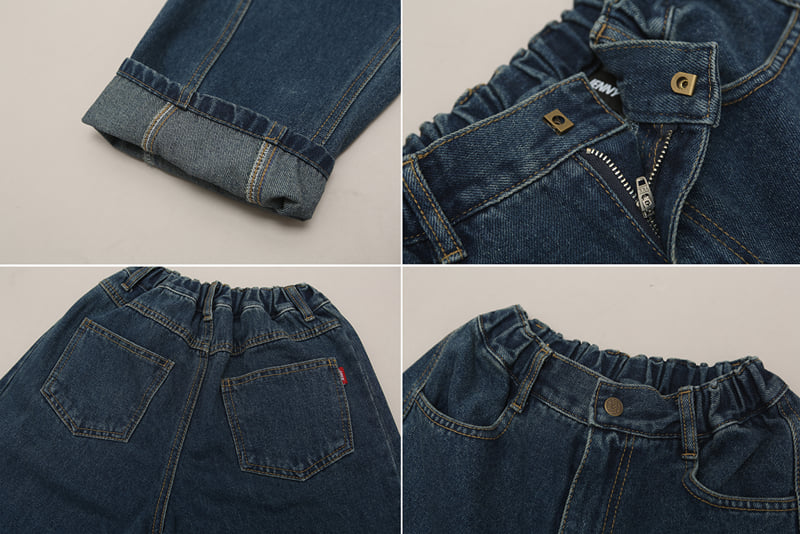 Jenny Basic - Korean Children Fashion - #kidsstore - 2508 Line Denim Pants - 11