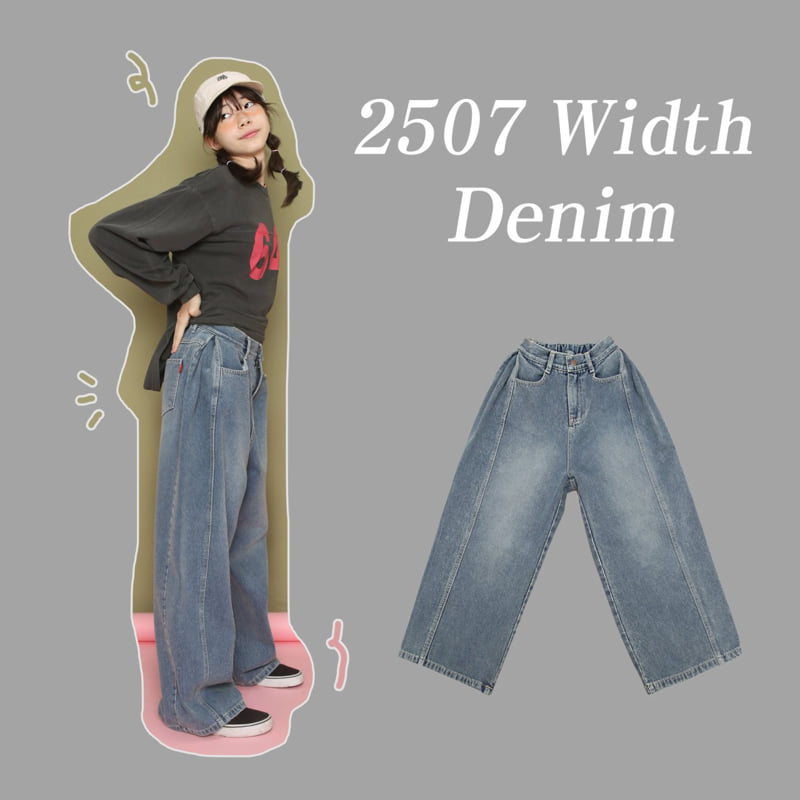 Jenny Basic - Korean Children Fashion - #magicofchildhood - 2507 Side Pleated Denim Pants