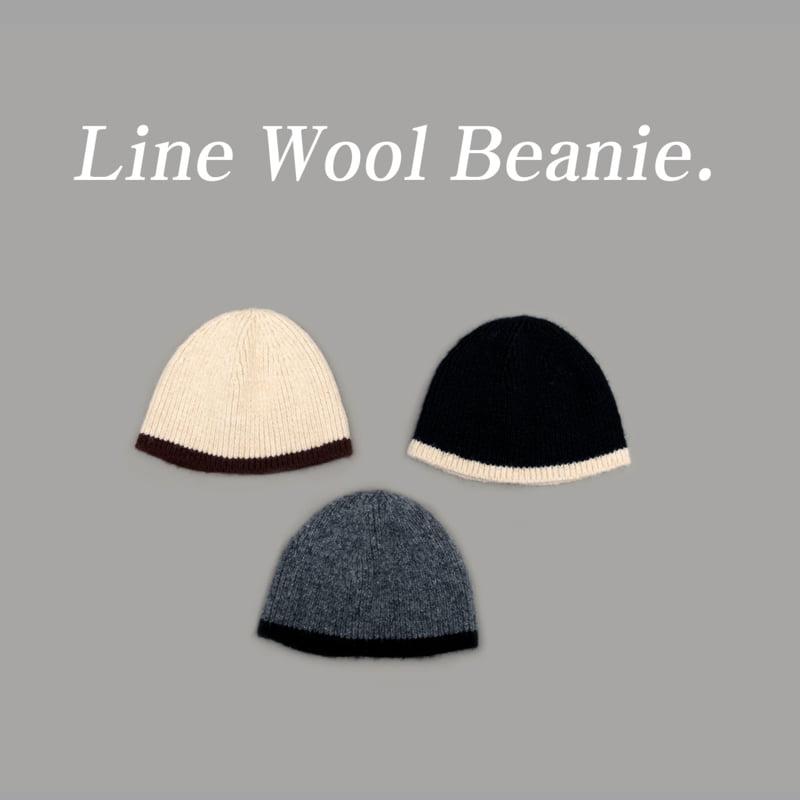 Jenny Basic - Korean Children Fashion - #minifashionista - Line Wool Beanie