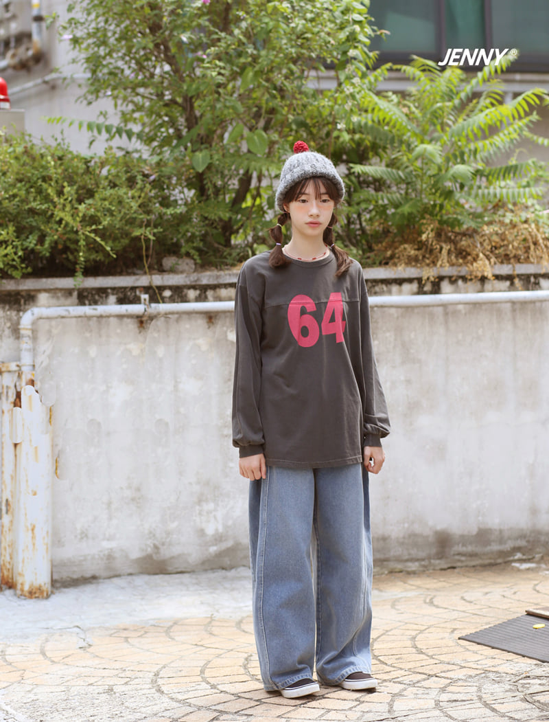 Jenny Basic - Korean Children Fashion - #prettylittlegirls - 2507 Side Pleated Denim Pants - 4