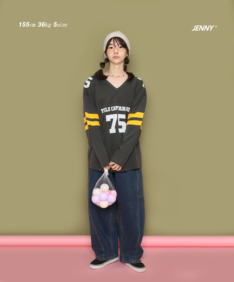 Jenny Basic - Korean Children Fashion - #todddlerfashion - 75 V-Neck Tee - 7