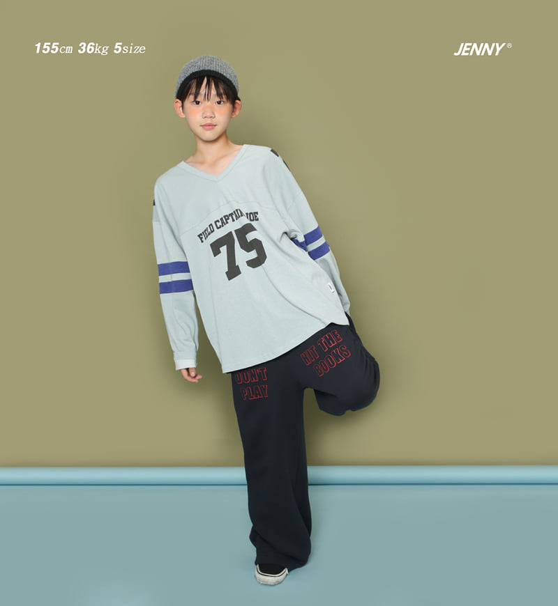 Jenny Basic - Korean Children Fashion - #toddlerclothing - 75 V-Neck Tee - 8