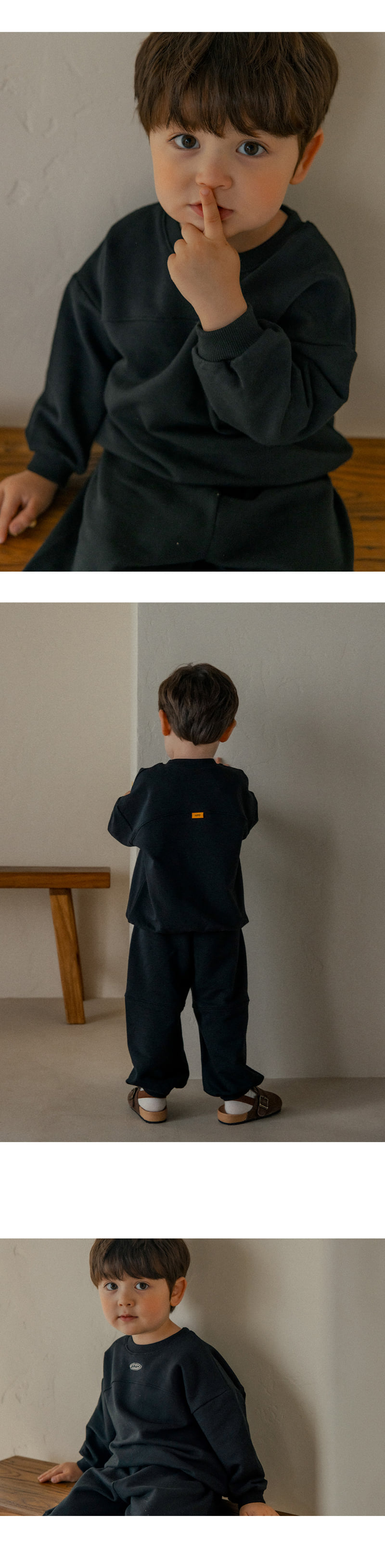 Kids Clara - Korean Baby Fashion - #babyboutique - Muscat Set-up_Black - 2