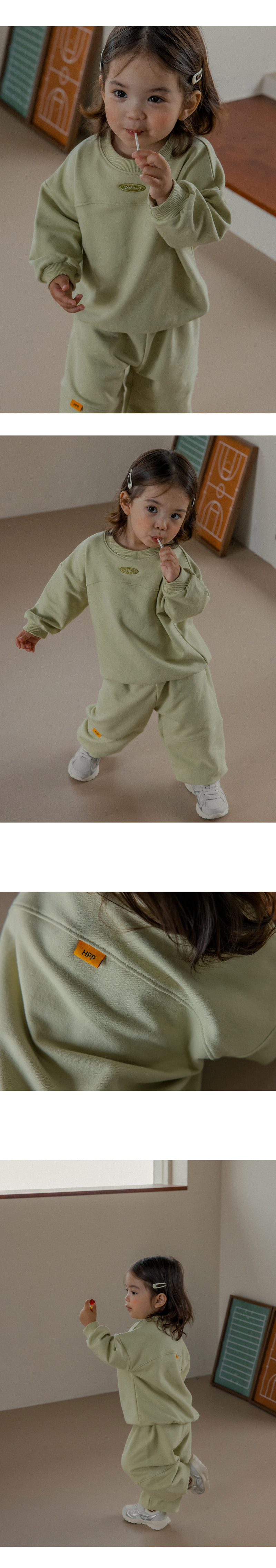 Kids Clara - Korean Baby Fashion - #babyboutique - Muscat Set-up_Olive - 2