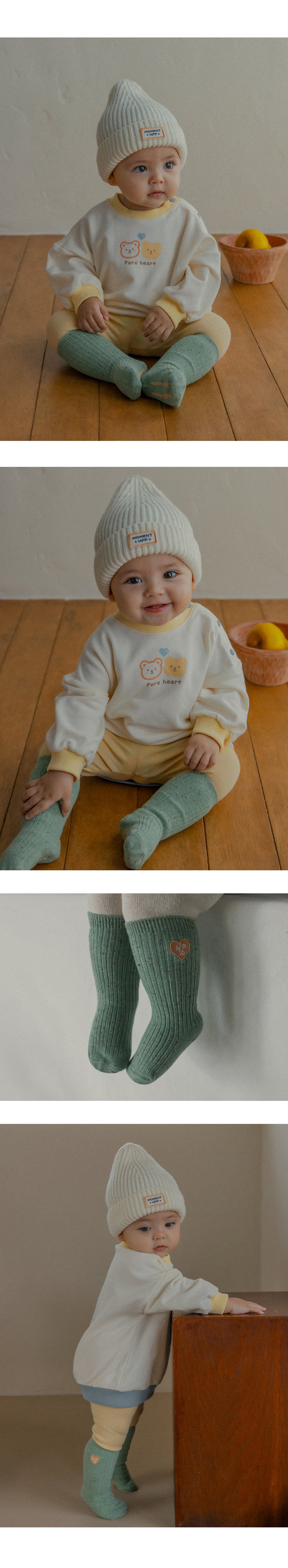 Kids Clara - Korean Baby Fashion - #babyboutique - Marble Ribbed Baby Knee Socks (Set of 5) - 5
