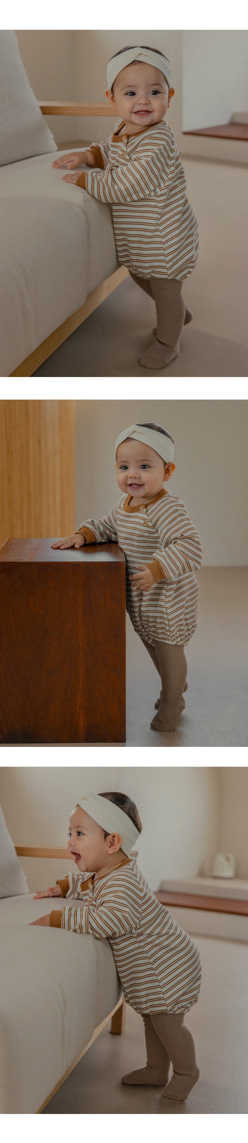 Kids Clara - Korean Baby Fashion - #babyboutique - Mild Ribbed Baby Tights (Set of 5) - 4