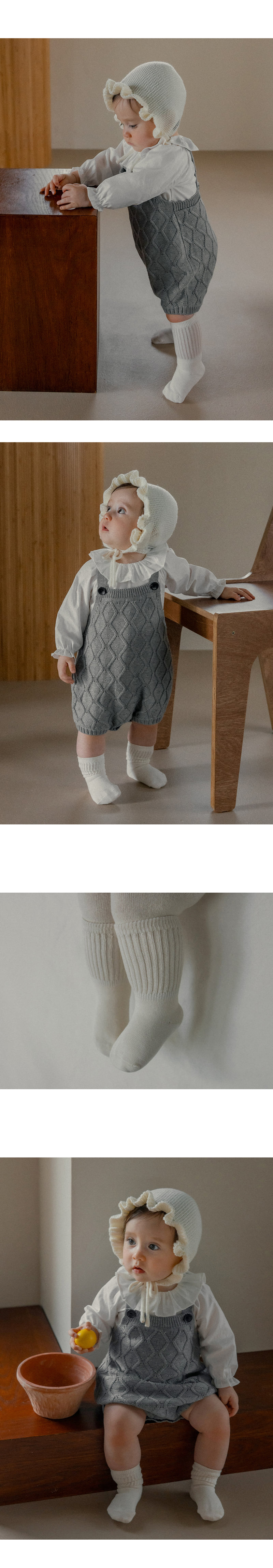 Kids Clara - Korean Baby Fashion - #onlinebabyshop - Trend Warmer Socks 3-Piece Set (set of 5) - 4