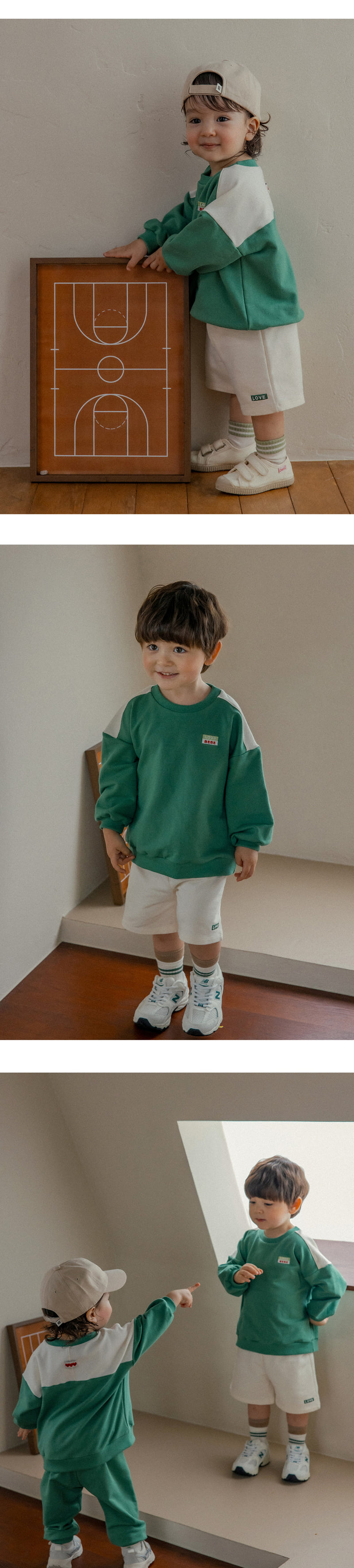 Kids Clara - Korean Baby Fashion - #babyboutiqueclothing - Olve Three-piece Set-up_Green - 6