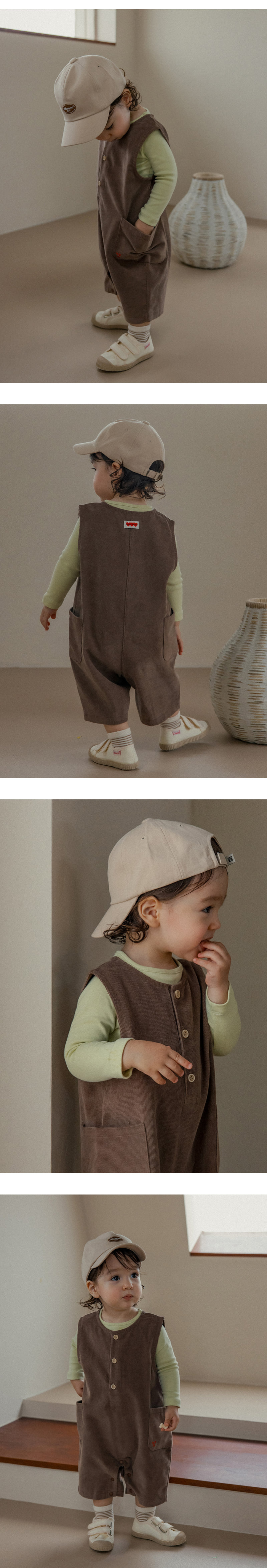 Kids Clara - Korean Baby Fashion - #babyboutiqueclothing - Nuts Baby Jumpsuit - 6