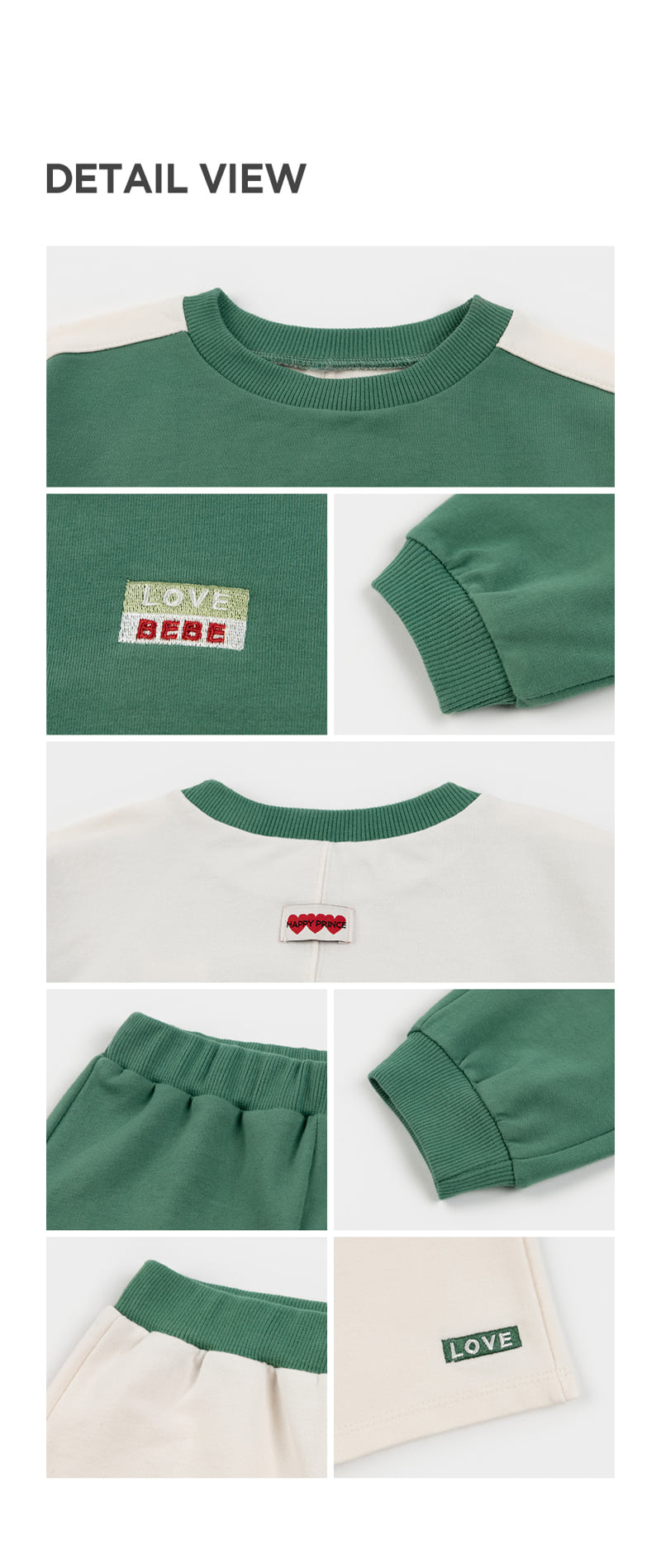 Kids Clara - Korean Baby Fashion - #babyclothing - Olve Three-piece Set-up_Green - 7