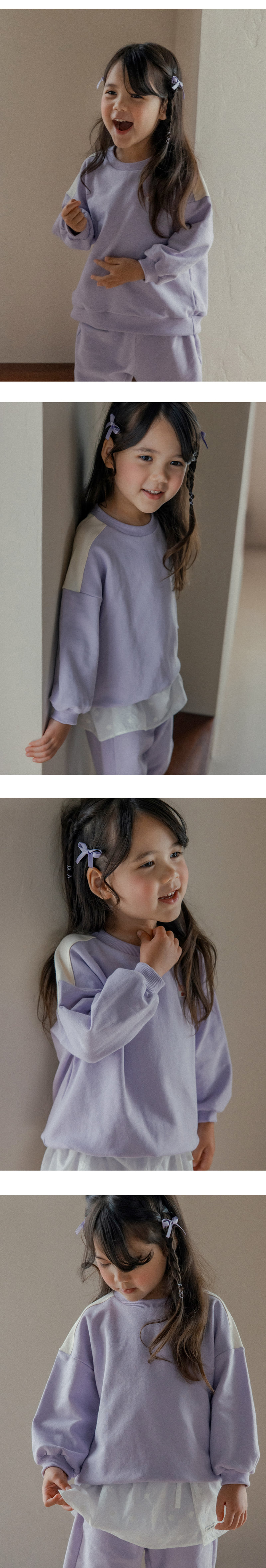 Kids Clara - Korean Baby Fashion - #babyclothing - Olve Three-piece Set-up_Purple - 6