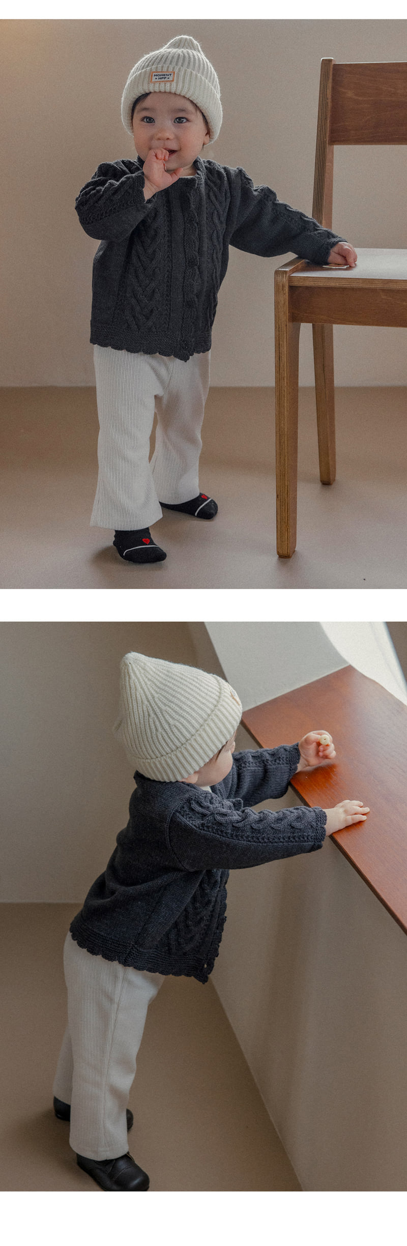 Kids Clara - Korean Baby Fashion - #babyclothing - Peanut Bootcut Pants - 3