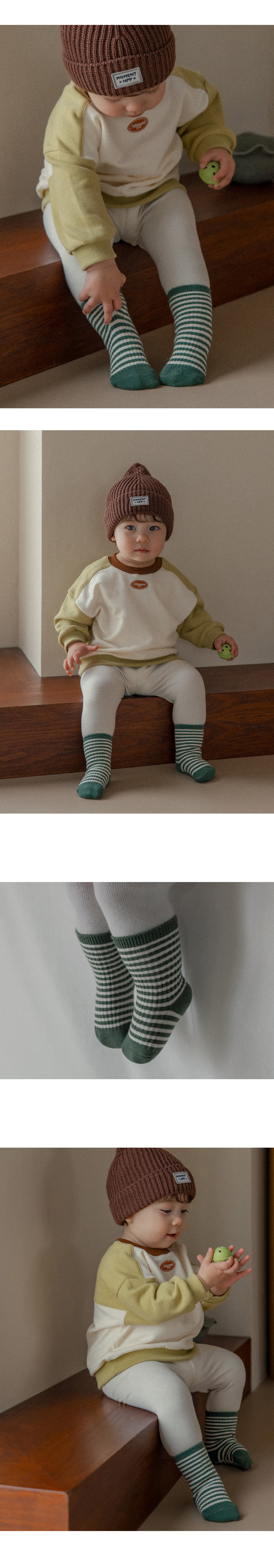 Kids Clara - Korean Baby Fashion - #babyfashion - Solly Stripe Socks (set of 5) - 2