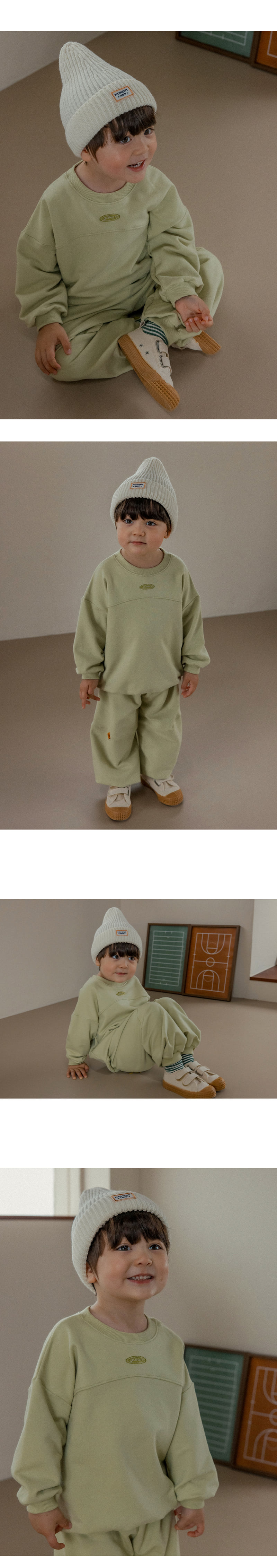 Kids Clara - Korean Baby Fashion - #babyfashion - Muscat Set-up_Olive - 5