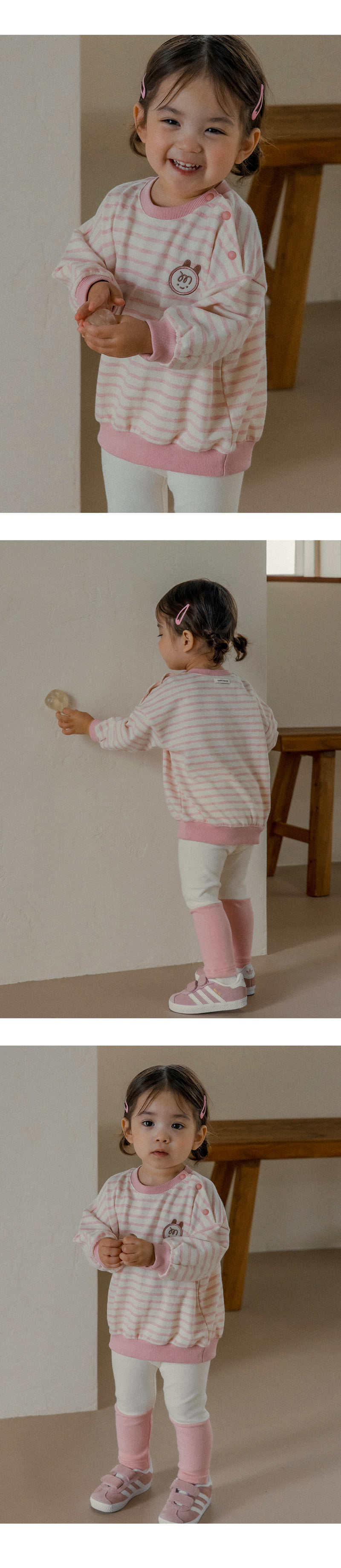 Kids Clara - Korean Baby Fashion - #babyfashion - Shyro Baby Leggings Set-up_Pink - 2