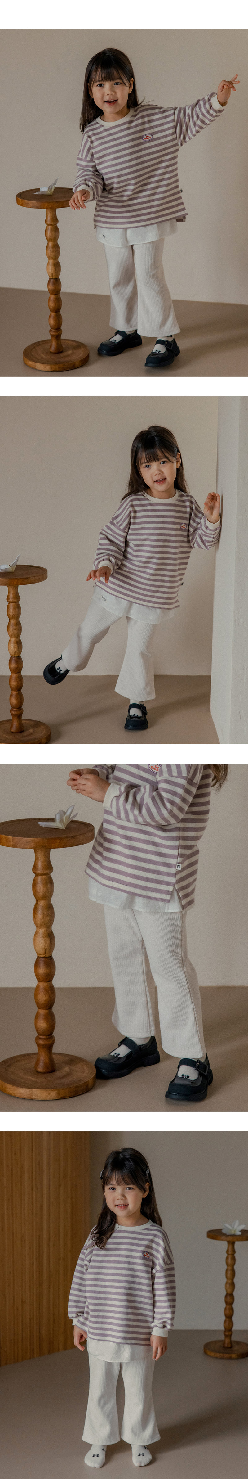 Kids Clara - Korean Baby Fashion - #babyclothing - Peanut Bootcut Pants - 4