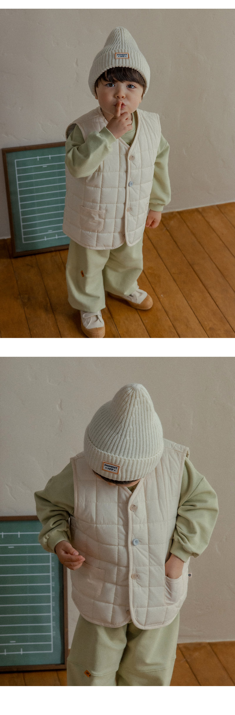 Kids Clara - Korean Baby Fashion - #babyfever - Muscat Set-up_Olive - 6