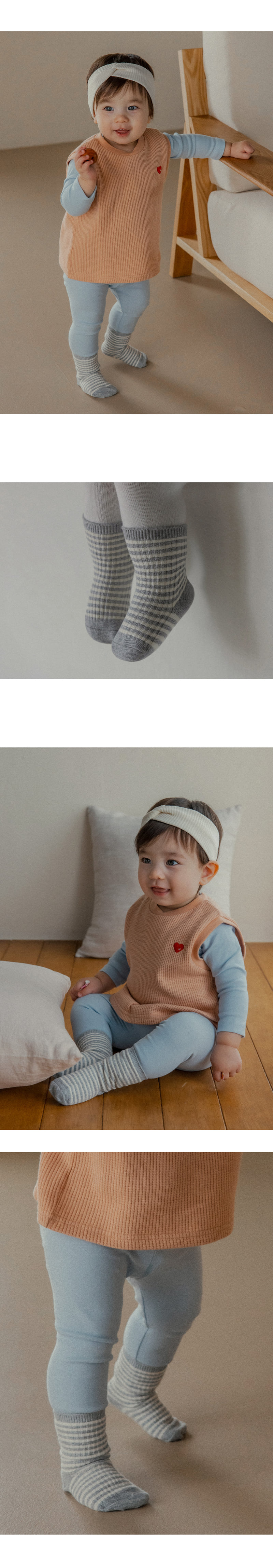 Kids Clara - Korean Baby Fashion - #babyfever - Solly Stripe Socks (set of 5) - 4