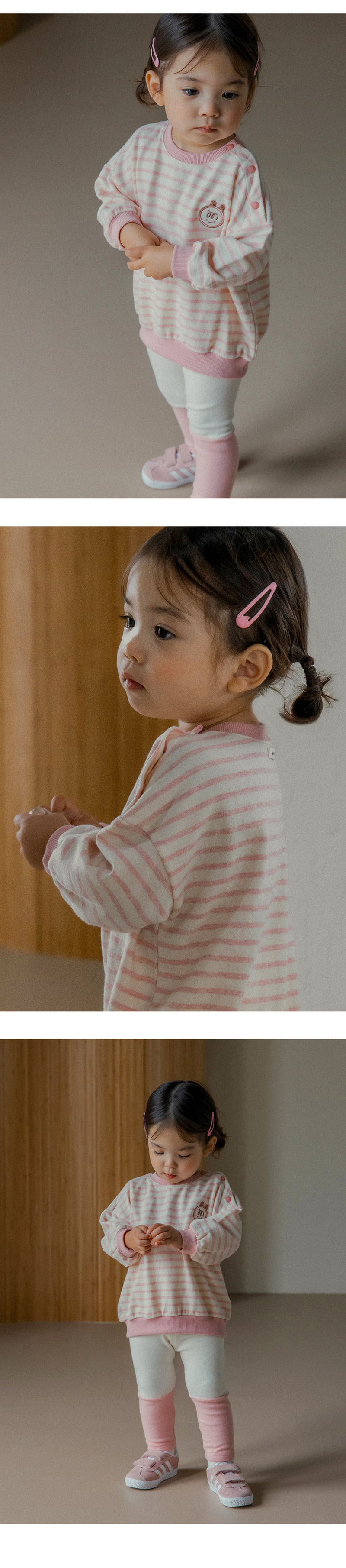Kids Clara - Korean Baby Fashion - #babyfever - Shyro Baby Leggings Set-up_Pink - 4