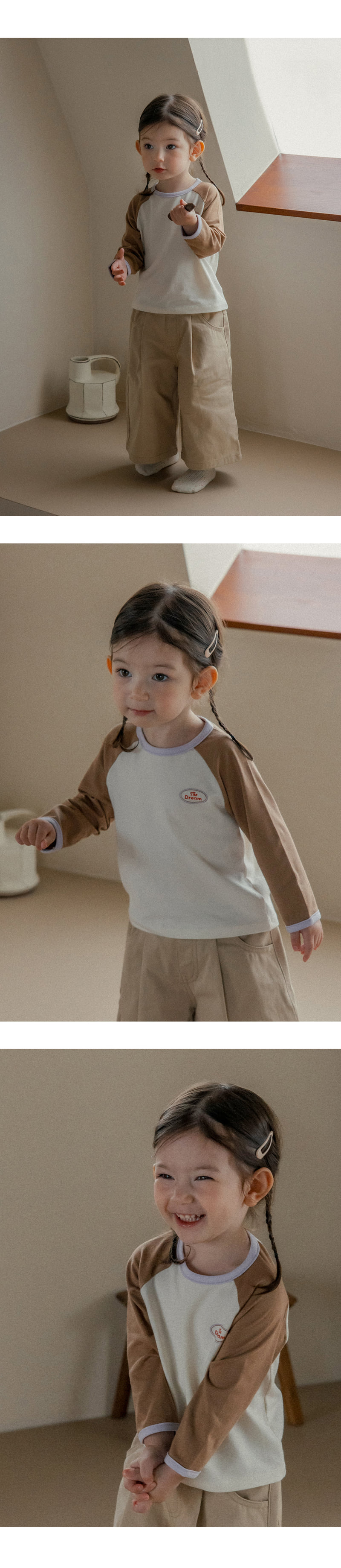 Kids Clara - Korean Baby Fashion - #babygirlfashion - Oz Raglan Baby Tee - 2